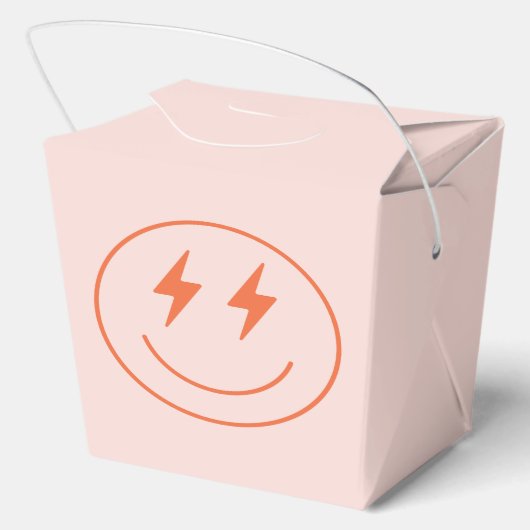 Retro Een Gelukkig Babe Favor Box Bedankdoosjes (Achterkant)