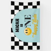 Retro Een Gelukkig Dude Verjaardag Grote Banner (Verticaal)