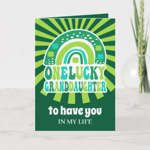 Retro Eén Geluksdochter St. Patrick's Dag Kaart