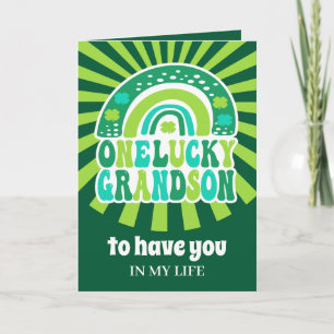 Retro Eén Gelukszoon St. Patrick's Dag Kaart