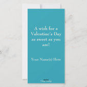 Retro Een Pizza Mijn Hart Aangepaste Valentijn Feestdagenkaart (Achterkant)