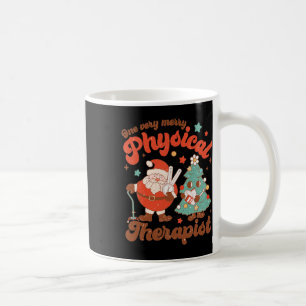 Retro Een zeer vrolijke fysiotherapeut Santa Chris Koffiemok