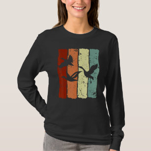 Retro Eend Eenden Gans Ganzen Zwaan Zwanen Vogels T-shirt