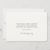 Retro eenvoudige Cheers Feestdagenkaart (Achterkant)