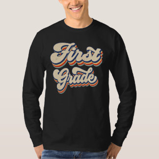 Retro eerste klas leraar 1e klas Squad T-shirt