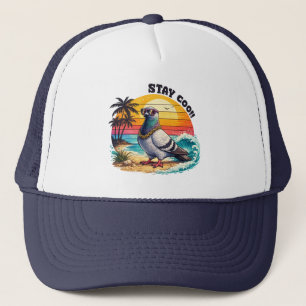 Retro eigenaar minnaar geschenk duif stad duiven v trucker pet