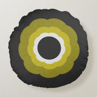 Retro  eigentijdse stijl Rosette Rond Kussen