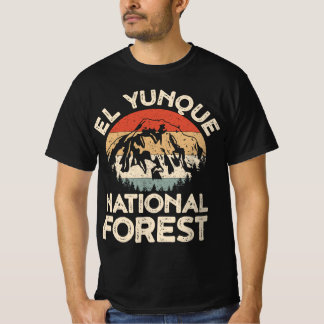  Retro El Yunque Nationaal Bos Puerto Ric T-shirt
