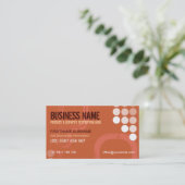 Rétro Electro avec Cartes de visite de logo (Debout devant)