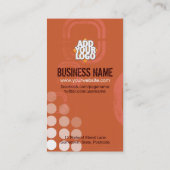 Rétro Electro avec Cartes de visite de logo (Dos)