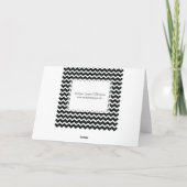 Rétro élégance de zigzag noir et blanc de Chevron (Dos)