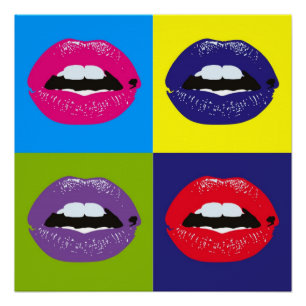 Retro Elegant Chic Hipster Pop Art Perfect Poster