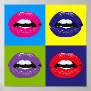 Retro Elegant Chic Hipster Pop Art Poster