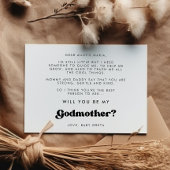 Rétro élégant Serez-vous ma carte Godmère