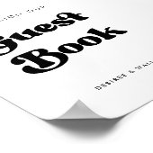 Retro élégant Signer notre mariage de livre d'or (Coin)