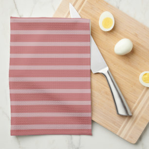 Retro Elegante Gestreepte Layout Keuken Handdoek