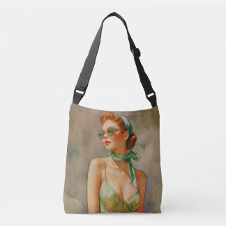 Retro Elegantie: Strand Chic Crossbody Tas