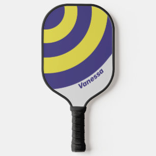 Retro Elektrisch Citroen Druif Cirkel Streep met N Pickleball Paddle