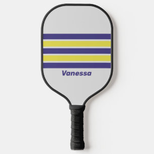Retro Elektrische Citroen Druiven Strepen Naam Pickleball Paddle