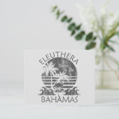 Retro Eleuthera Bahamas Carte postale Vacances Cro (Debout devant)