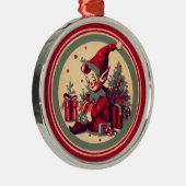 Retro Elf Ornament (Rechts)