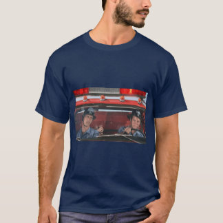 Retro Emergency Rescue Squad Fire Department Desig T-shirt