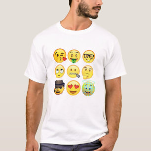 Retro emoji grappig shirt-ontwerp kerstcadeau-idee t-shirt