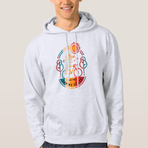 Retro Empire State Trail Fietspad Hoodie