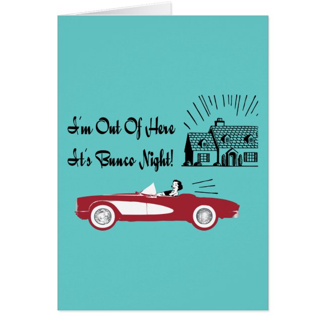 Retro en  Bunco Red Convertible (Voorkant)