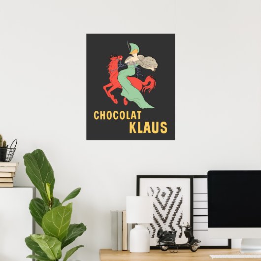Retro en Chocolat Klaus Poster (Thuiskantoor)