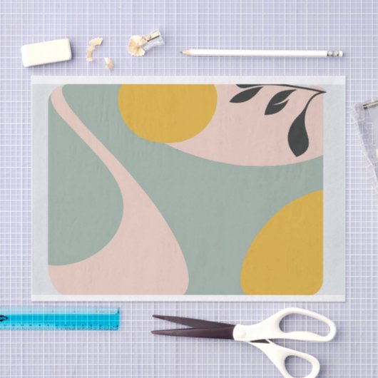 Retro- en modern designpastelweefsel tissuepapier (Craft)