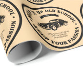 Retro- en oldtimers cadeaupapier (Rol Hoek)