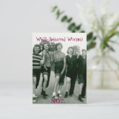 Retro- en Rockabilly-vrouwen briefkaart (Staand voorkant)