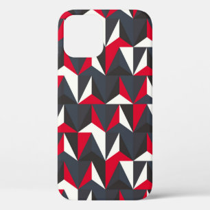 Retro- en stijl met geometrische vorm, niet goed iPhone 12 hoesje