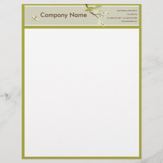 Rétro en-tête de lettre Asiatique-Inspiré de (Devant)