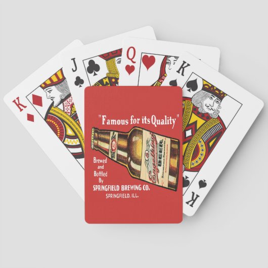 Retro Engelking Beer-speelkaarten Speelkaarten (Achterkant)