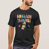 Retro English Teacher Back To School 2022 Grammar T-shirt (Voorkant)