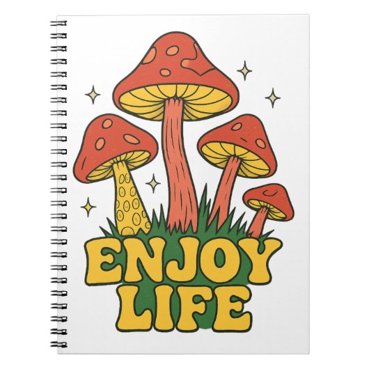 Retro Enjoy Life Journal Notitieboek (Voorkant)