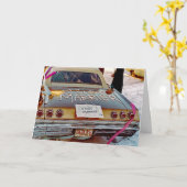 RETRO ENKEL GEHUWDE GRAPPIGE ENKEL VROLIJKER FAB KAART (Gele Bloem)