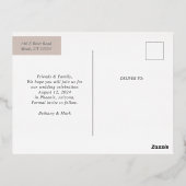 Rétro Enregistrer la date Foil Invitation Carte po (Verso)