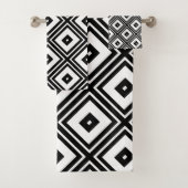 Rétro ensemble noir et blanc de SquaresTowel (En situation)