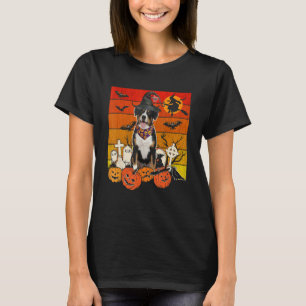 Retro Entlebucher Mountain Dog-heks Scary T-shirt