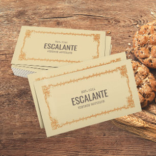  Retro Ephemera-Lijst Visitekaartje