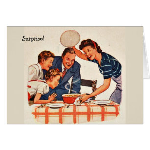 Rétro épouse - le dîner est toujours une surprise,