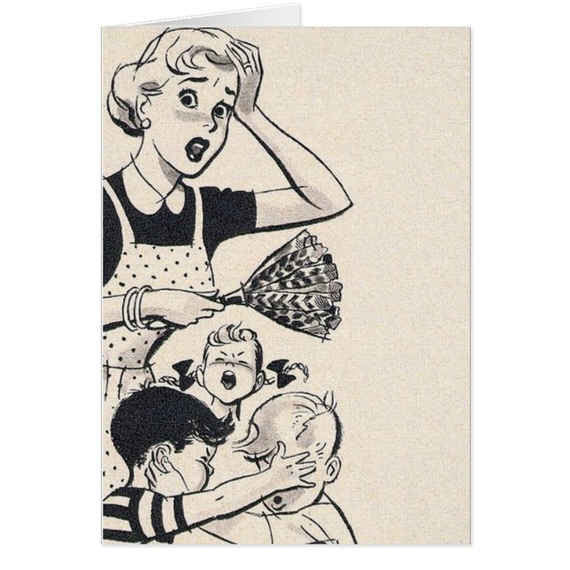 Rétro épouse - une maman à l'extrémité de son (Devant)