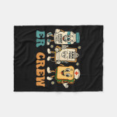 Retro Er Crew Emergency Room Funny Er Ed Nurse Tec Fleece Deken (Voorkant (Horizontaal))