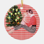 Rétro ęr ornement de Noël de Babys (Devant)