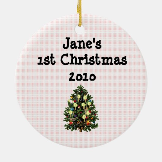 Rétro ęr ornement de Noël de Babys (Dos)