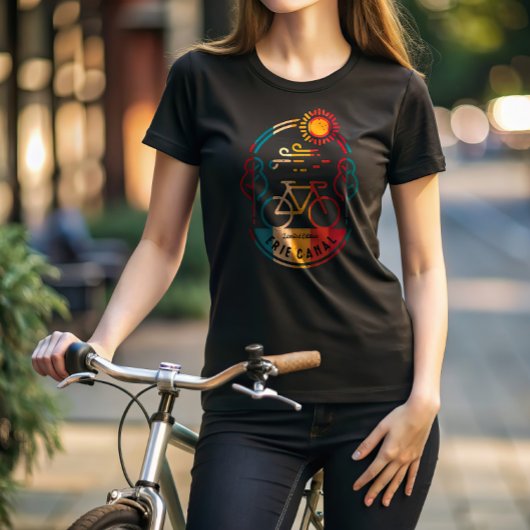 Retro Erie Canal Bike Trail. T-shirt