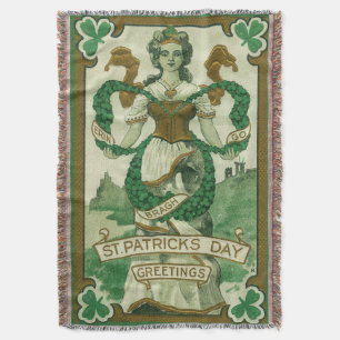Retro - Erin Go Braugh. Prettig St. Patrick's Day Deken